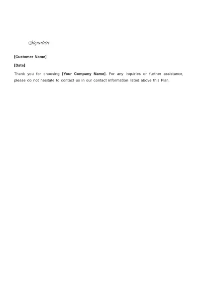 Free Payment Plan Template to Edit Online