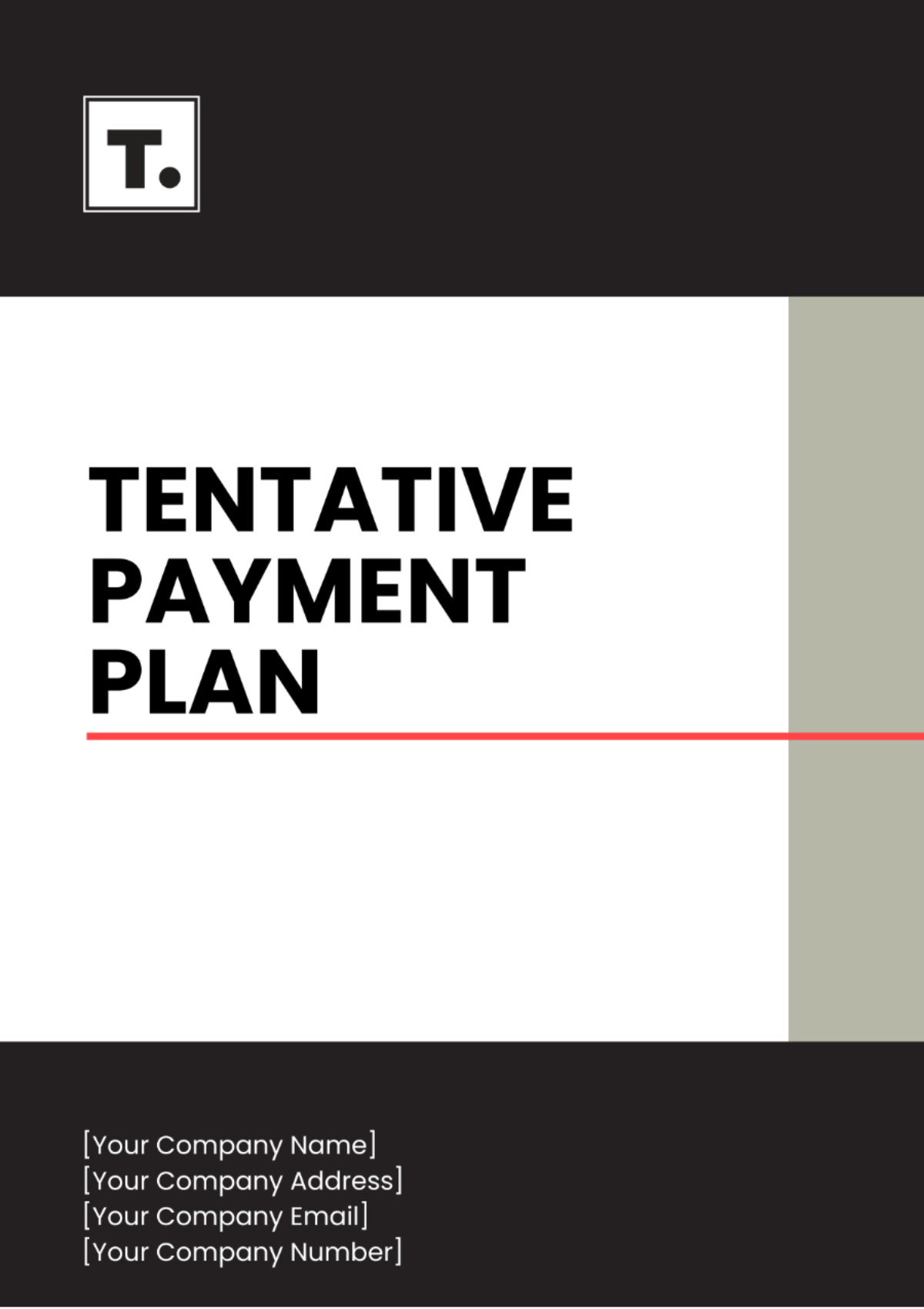 Tentative Payment Plan Template - Edit Online & Download