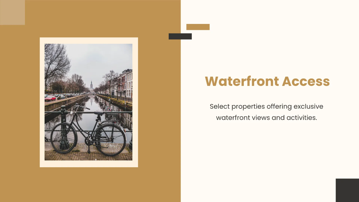 Free Neighborhood Features and Amenities Presentation Template to Edit Online