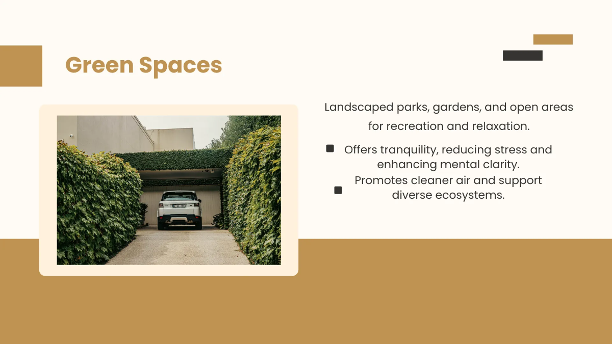 Free Neighborhood Features and Amenities Presentation Template to Edit Online