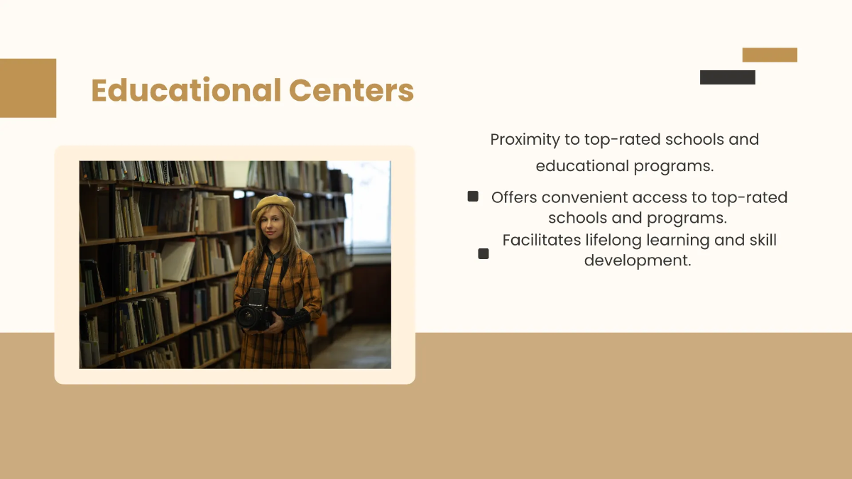 Free Neighborhood Features and Amenities Presentation Template to Edit Online