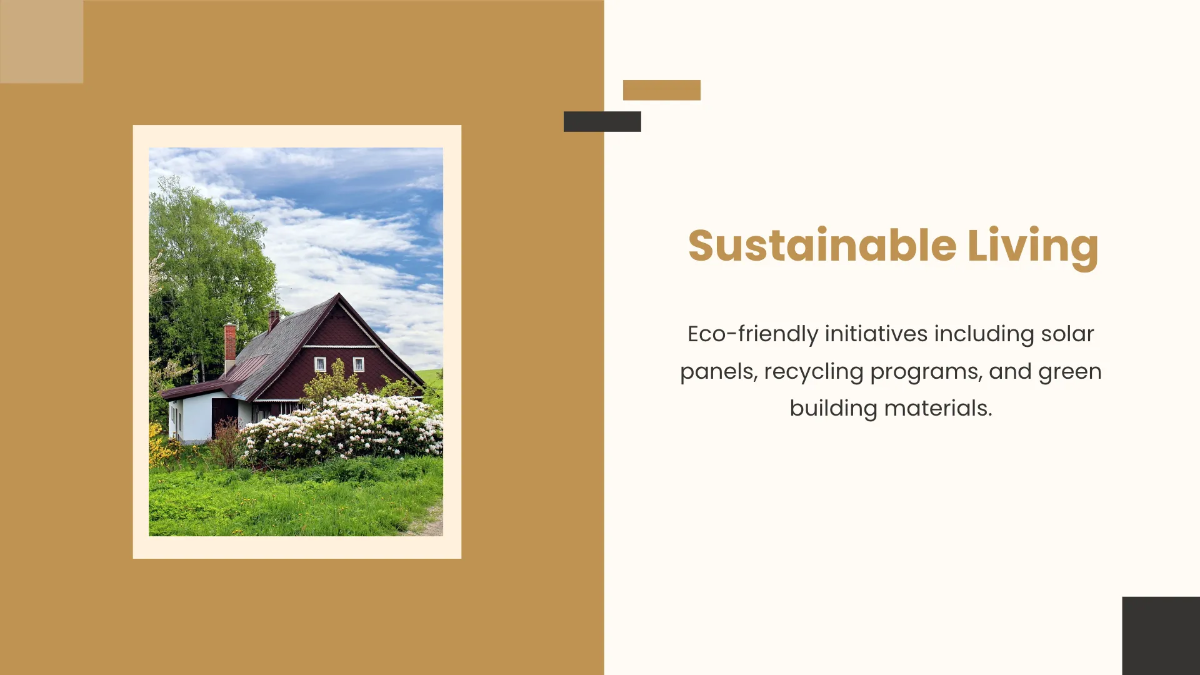 Free Neighborhood Features and Amenities Presentation Template to Edit Online