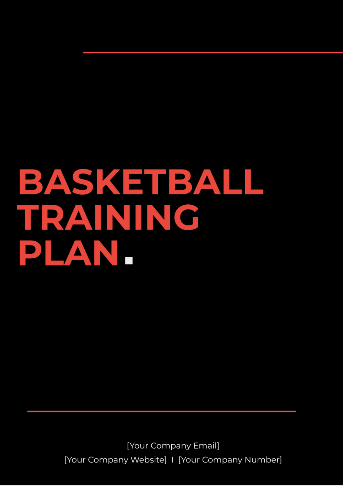 Basketball Training Plan Template - Edit Online & Download