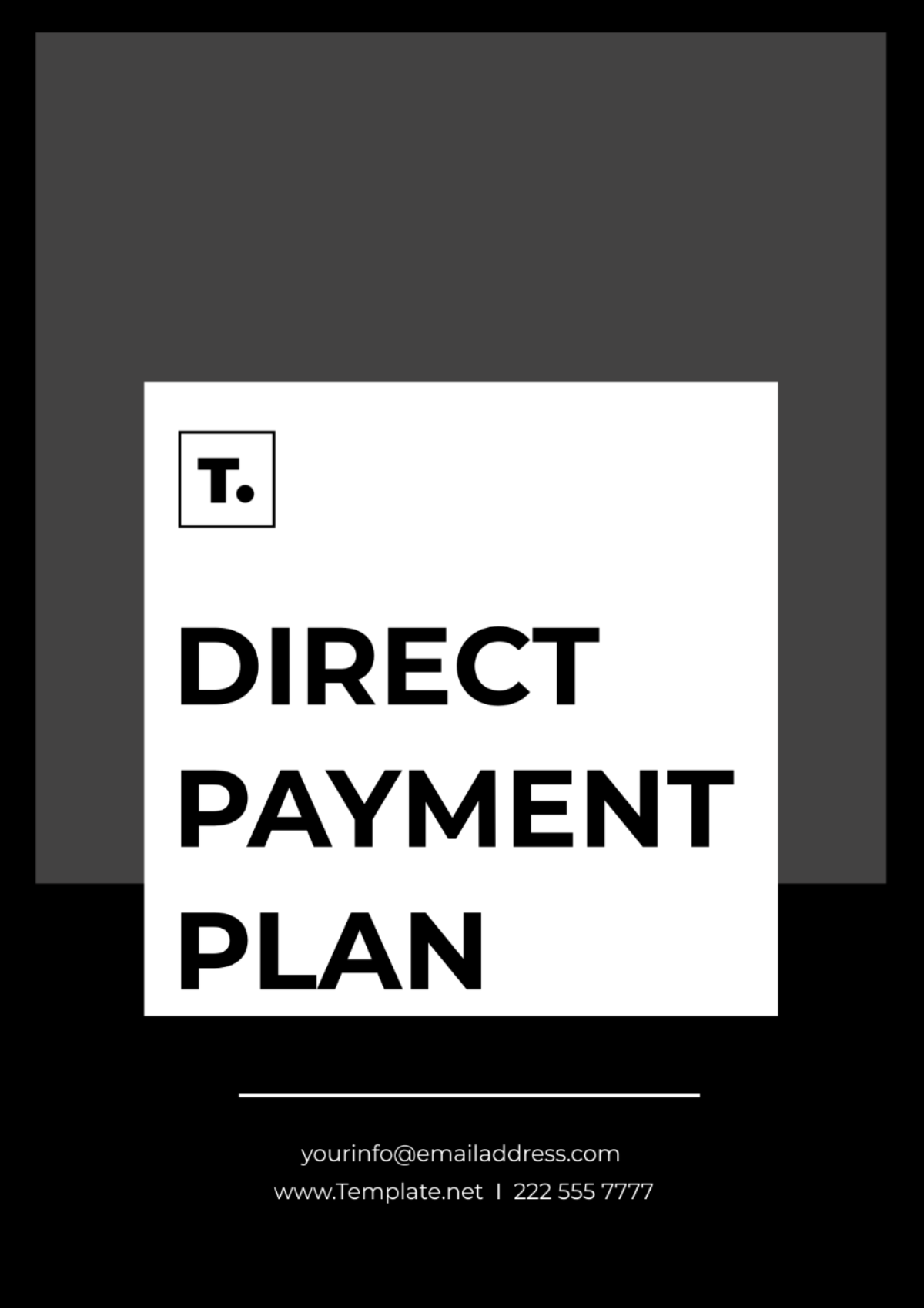 Free Direct Payment Plan Template