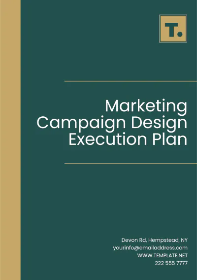 Free Marketing Campaign Design Execution Plan Template to Edit Online