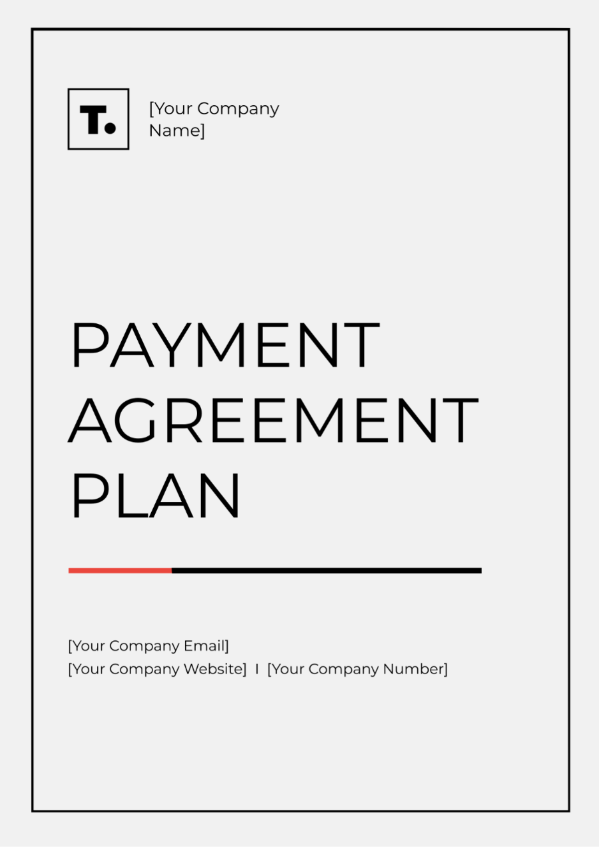 Payment Agreement Plan Template - Edit Online & Download