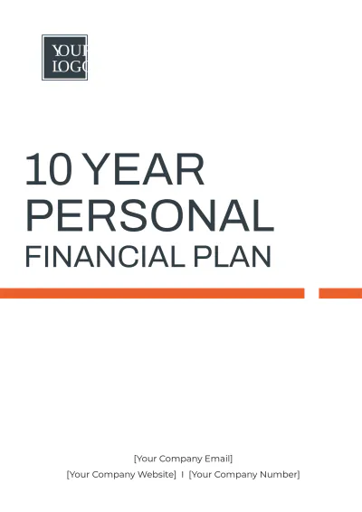 Free 10 Year Personal Financial Plan Template to Edit Online