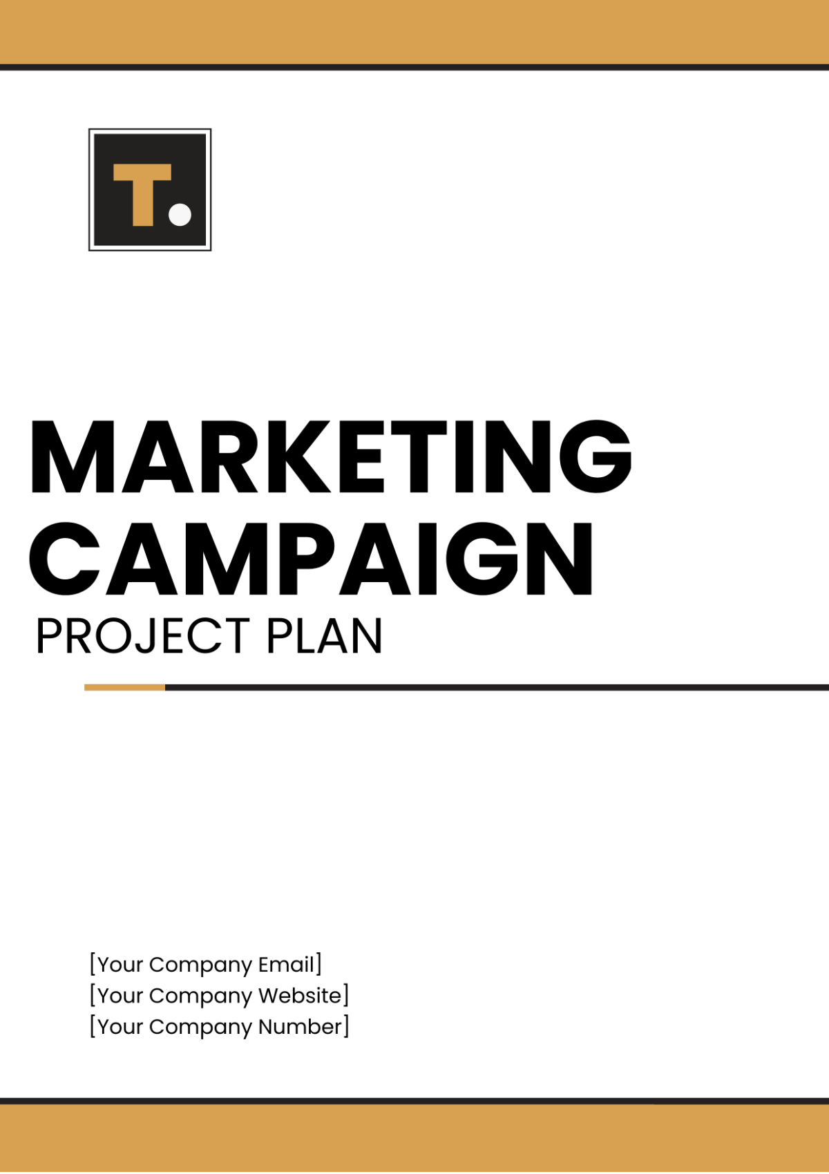 Marketing Campaign Project Plan Template - Edit Online & Download