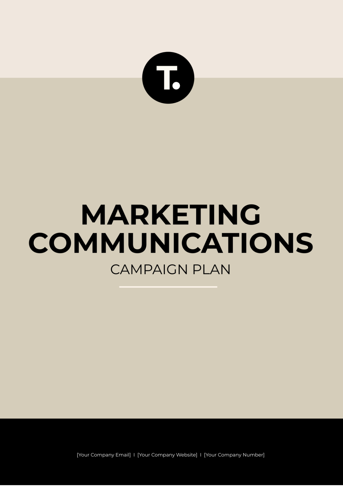 Marketing Communications Campaign Plan Template - Edit Online & Download