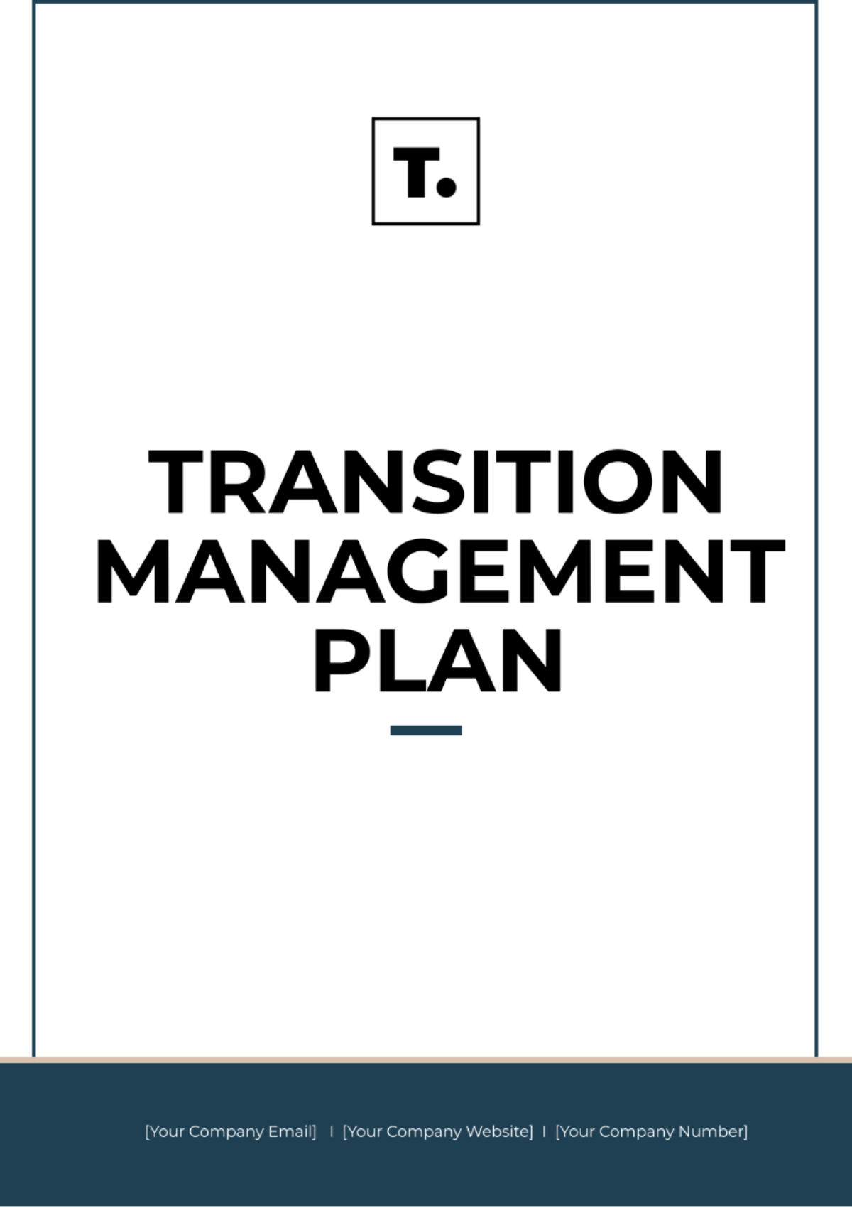 Free Transition Management Plan Template