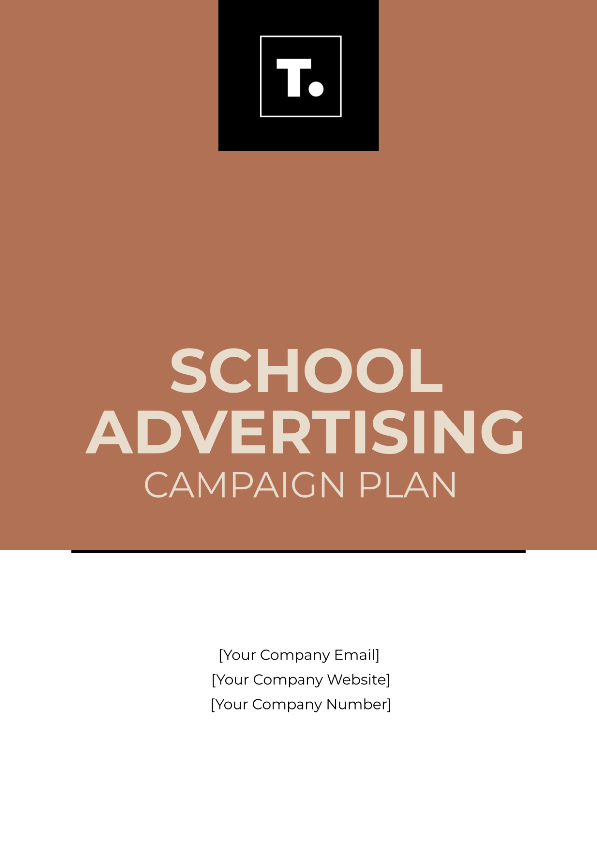 School Advertising Campaign Plan Template - Edit Online & Download