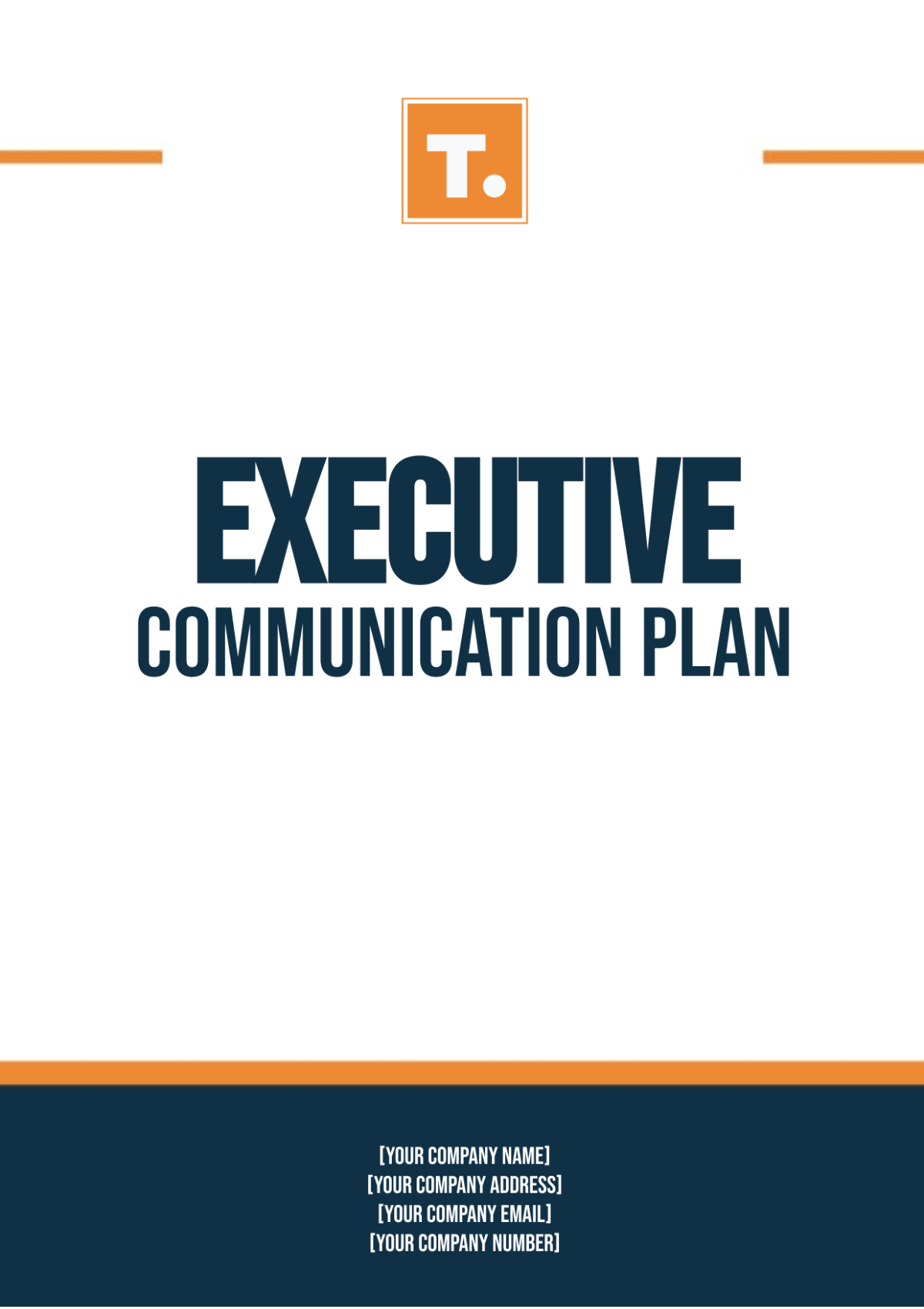 Executive Communication Plan Template - Edit Online & Download