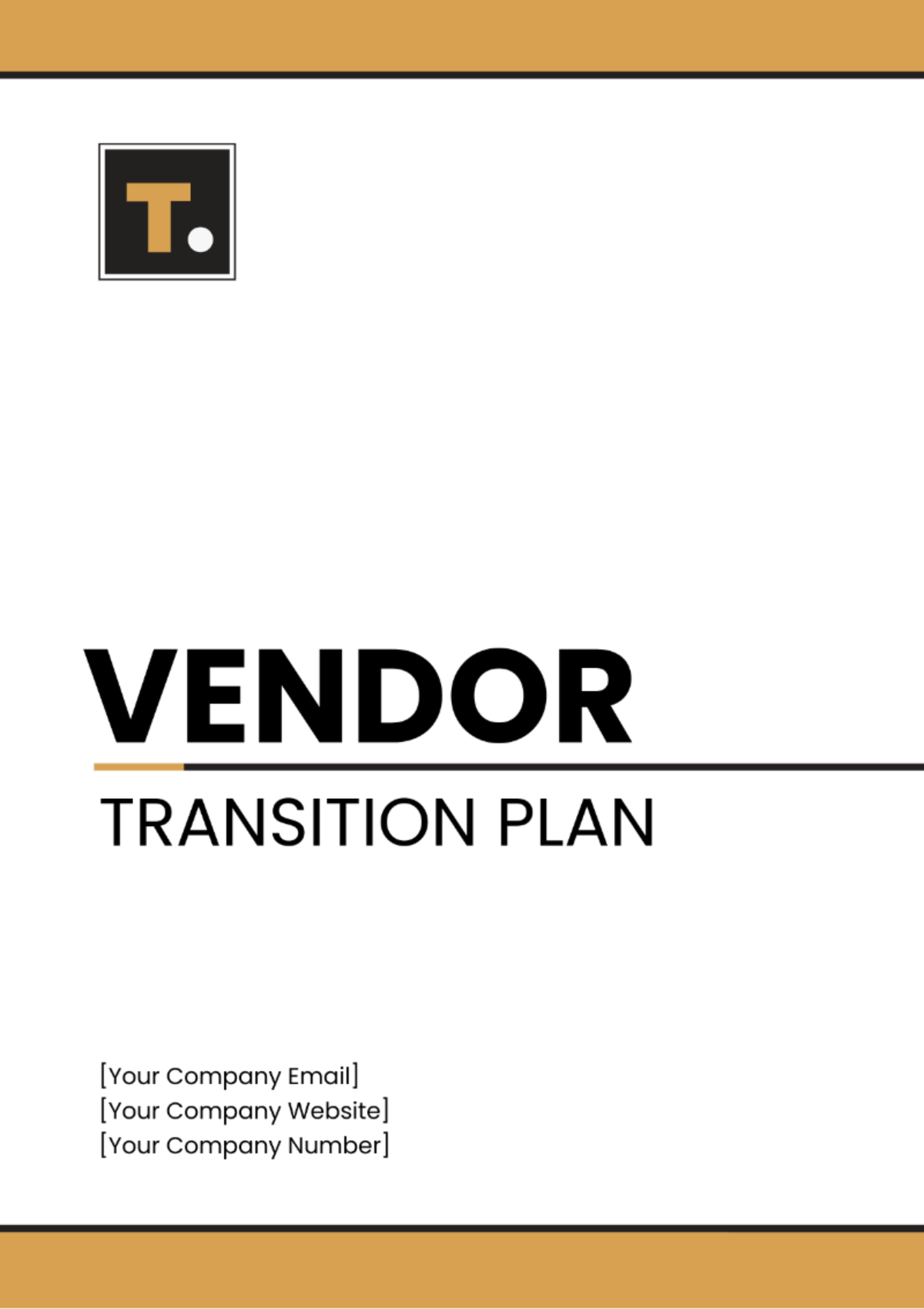 Free Vendor Transition Plan Template to Edit Online