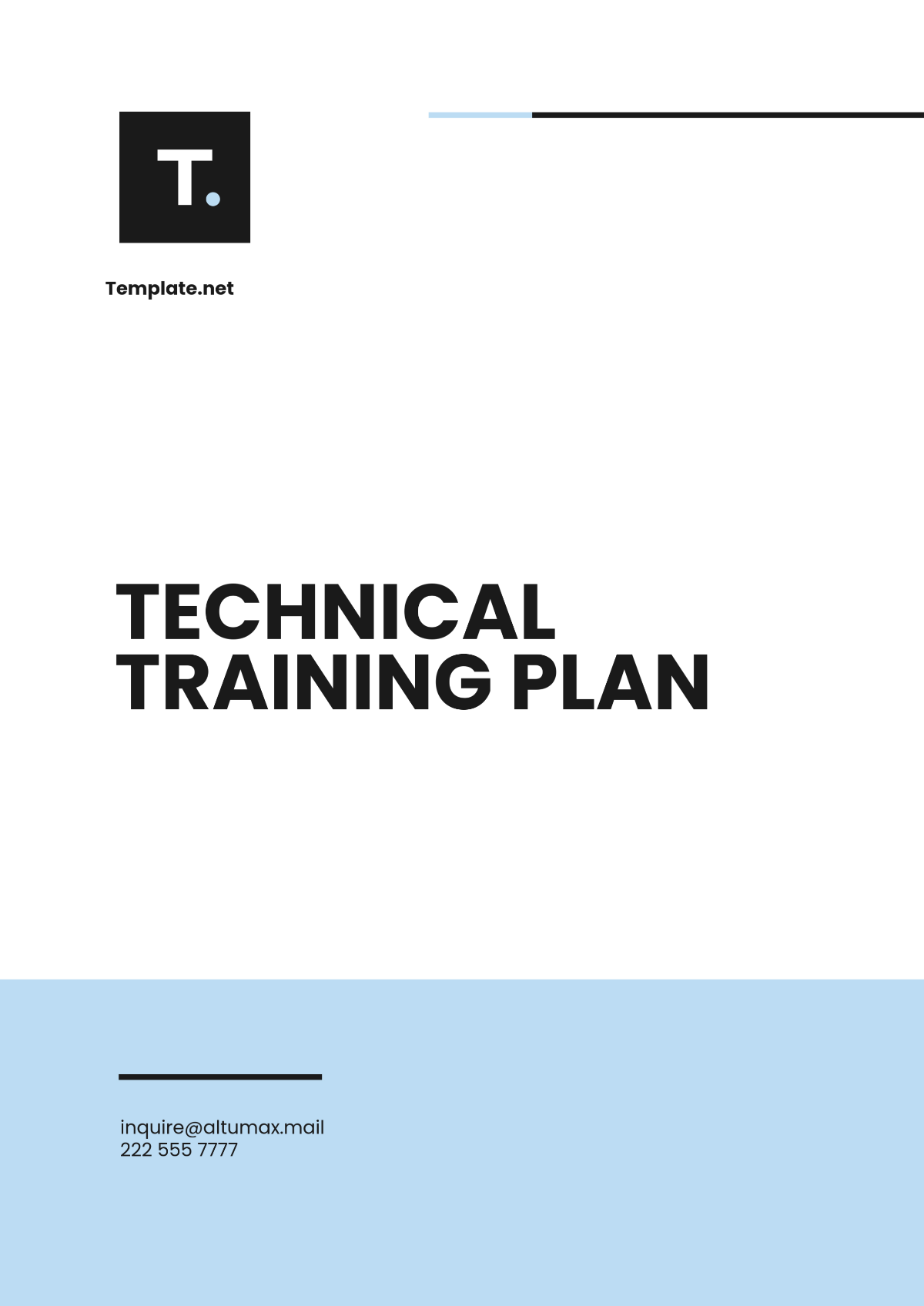 Technical Training Plan Template - Edit Online & Download