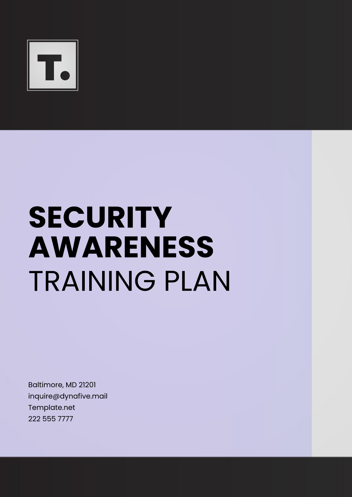 Security Awareness Training Plan Template - Edit Online & Download