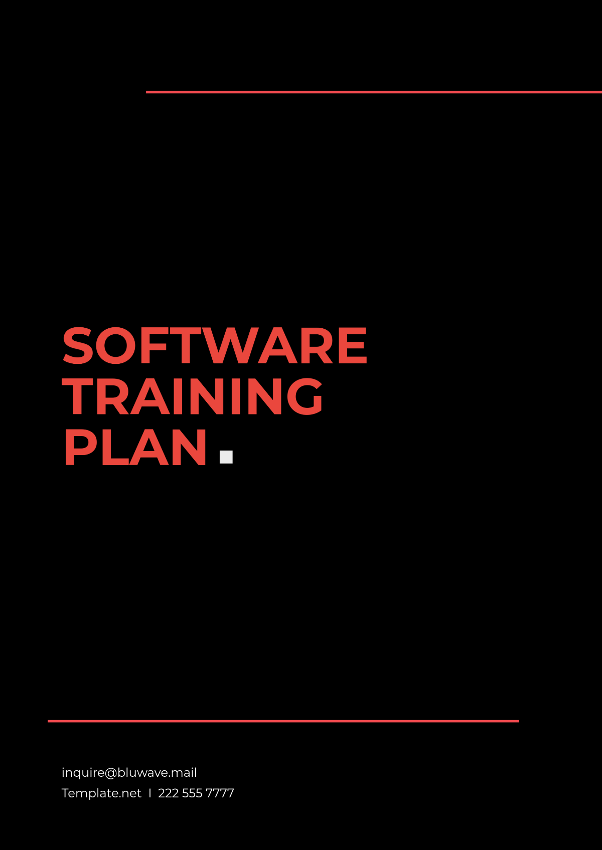 Software Training Plan Template - Edit Online & Download