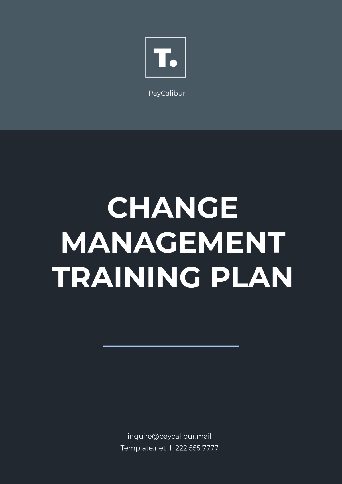 Change Management Training Plan Template - Edit Online & Download