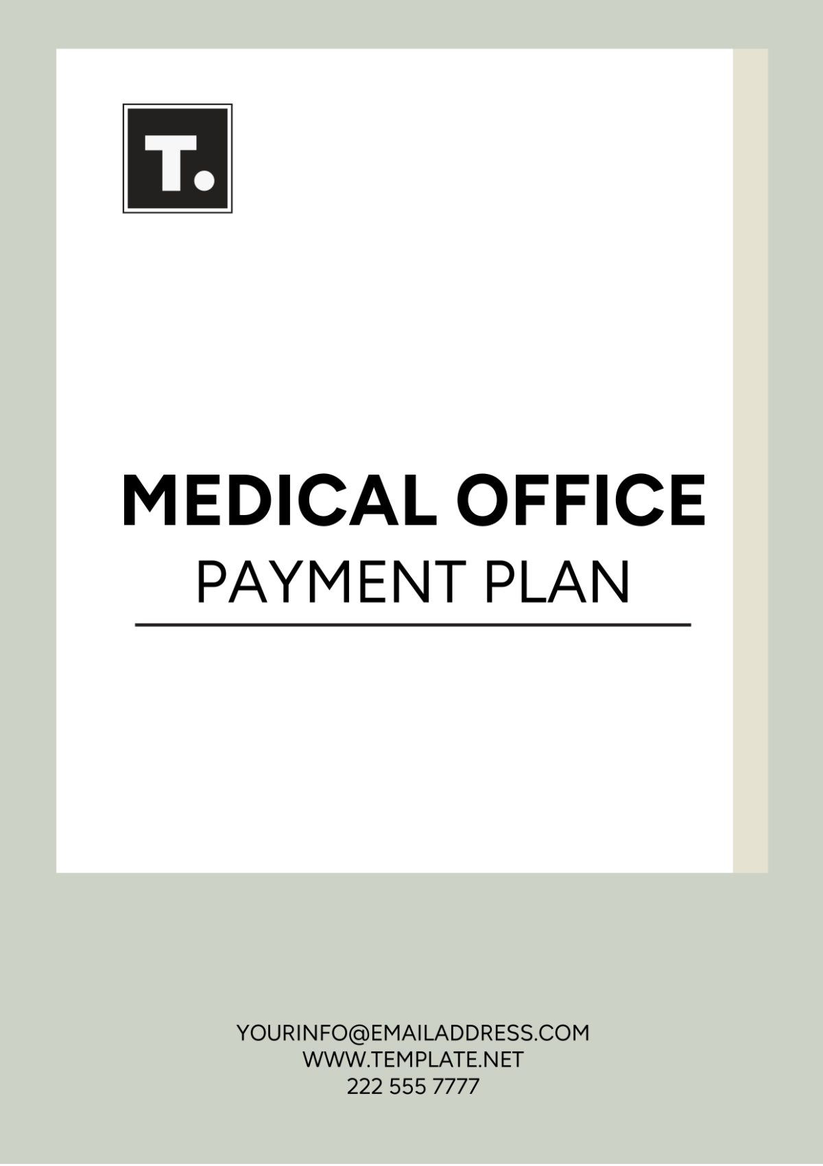 Free Medical Office Payment Plan Template