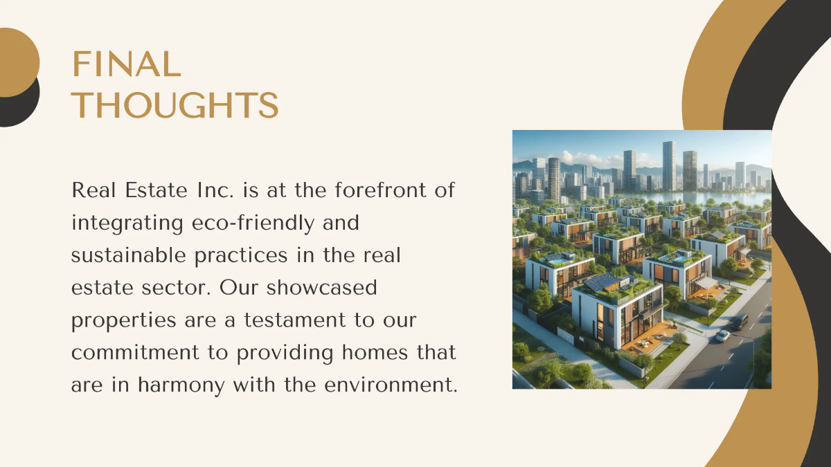 Free Eco-Friendly and Sustainable Properties Presentation Template to Edit Online