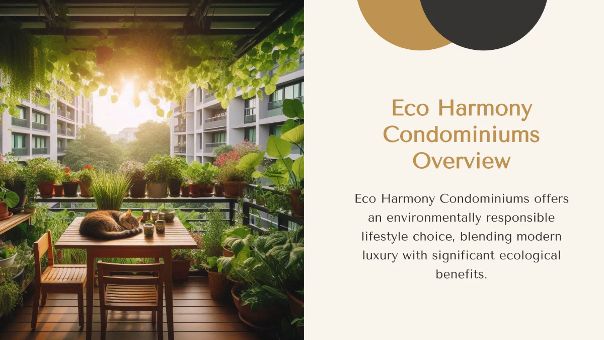 Free Eco-Friendly and Sustainable Properties Presentation Template to Edit Online