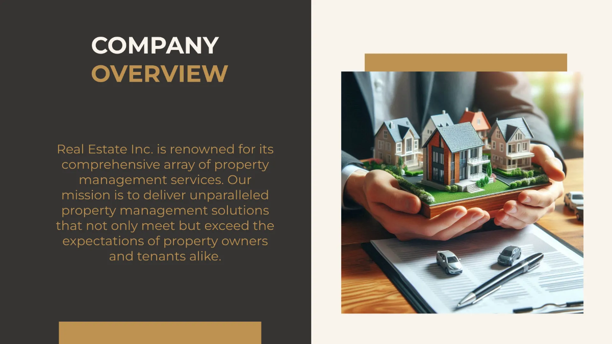 Free Property Management Services Overview Presentation Template to Edit Online