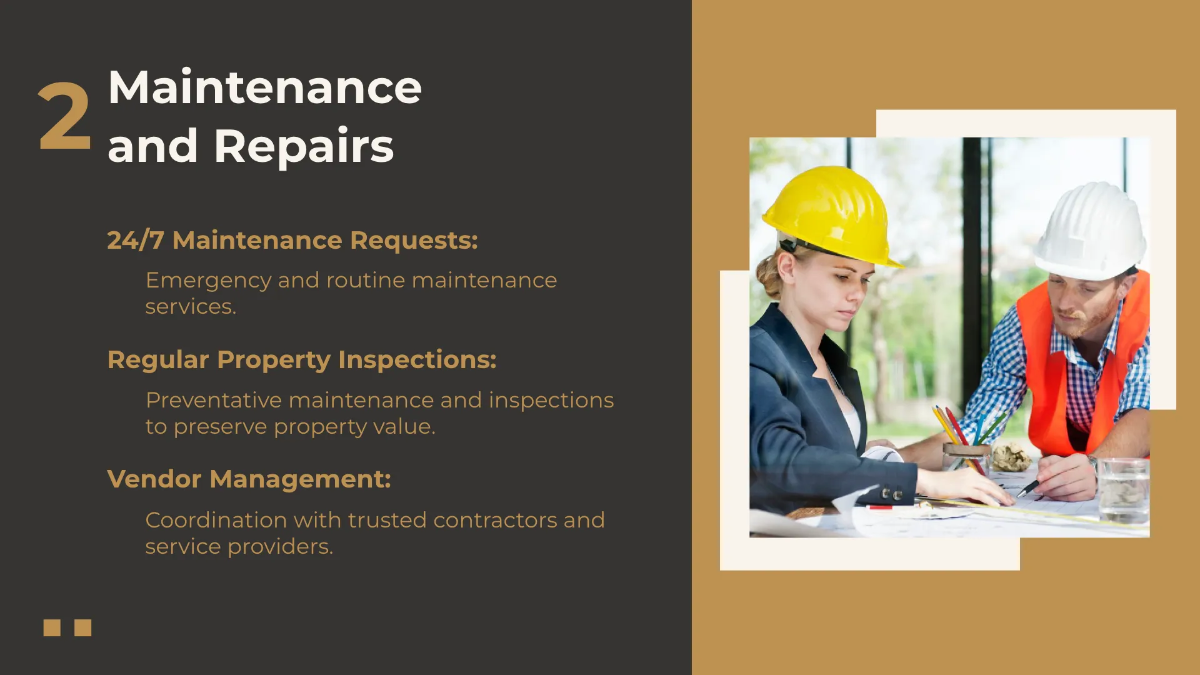 Free Property Management Services Overview Presentation Template to Edit Online