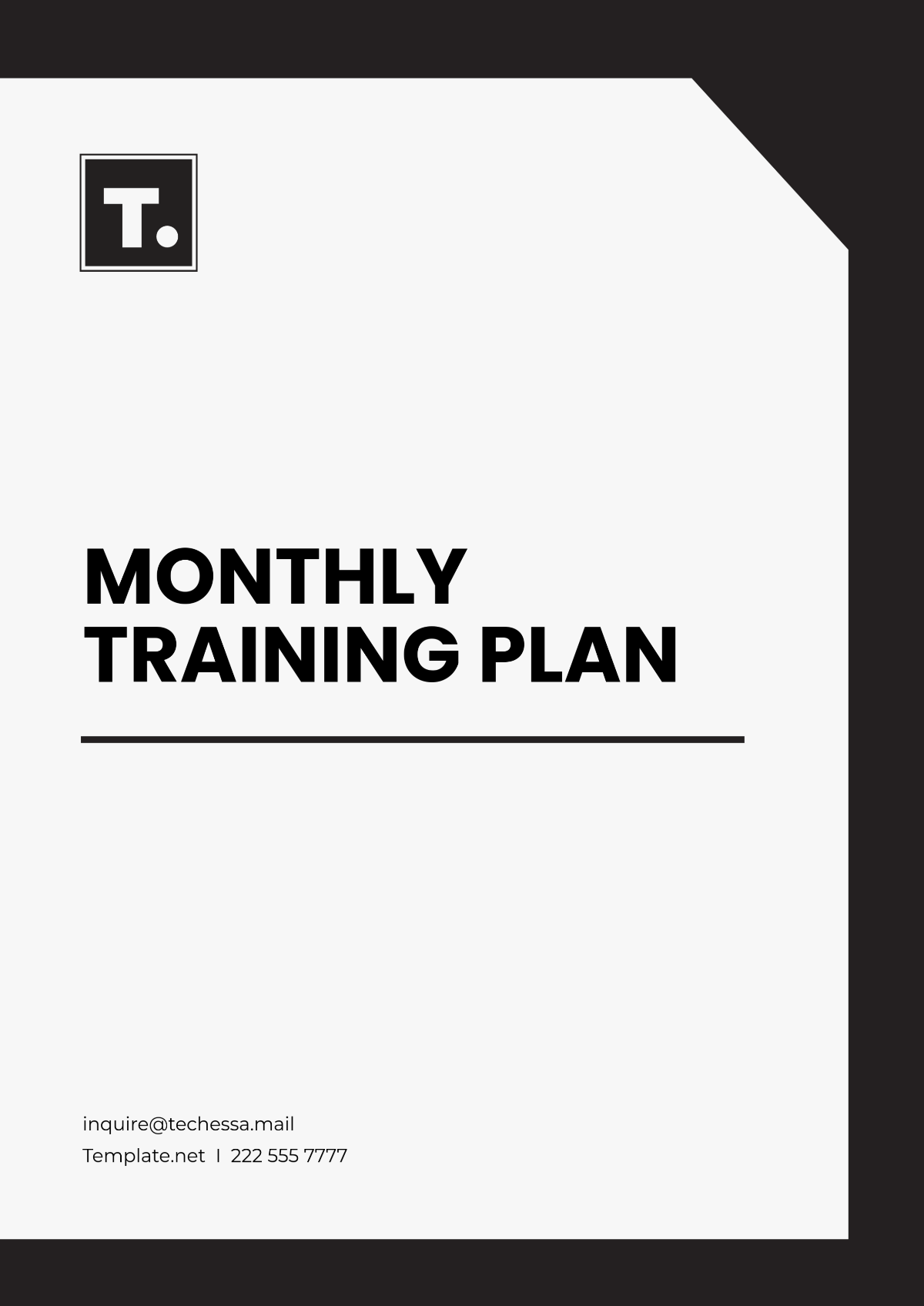 Monthly Training Plan Template - Edit Online & Download