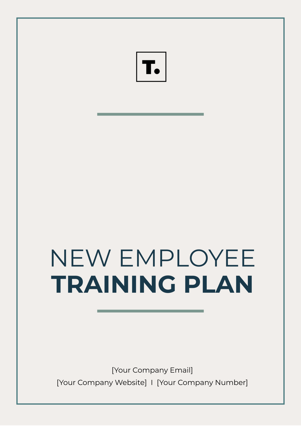 New Employee Training Plan Template - Edit Online & Download