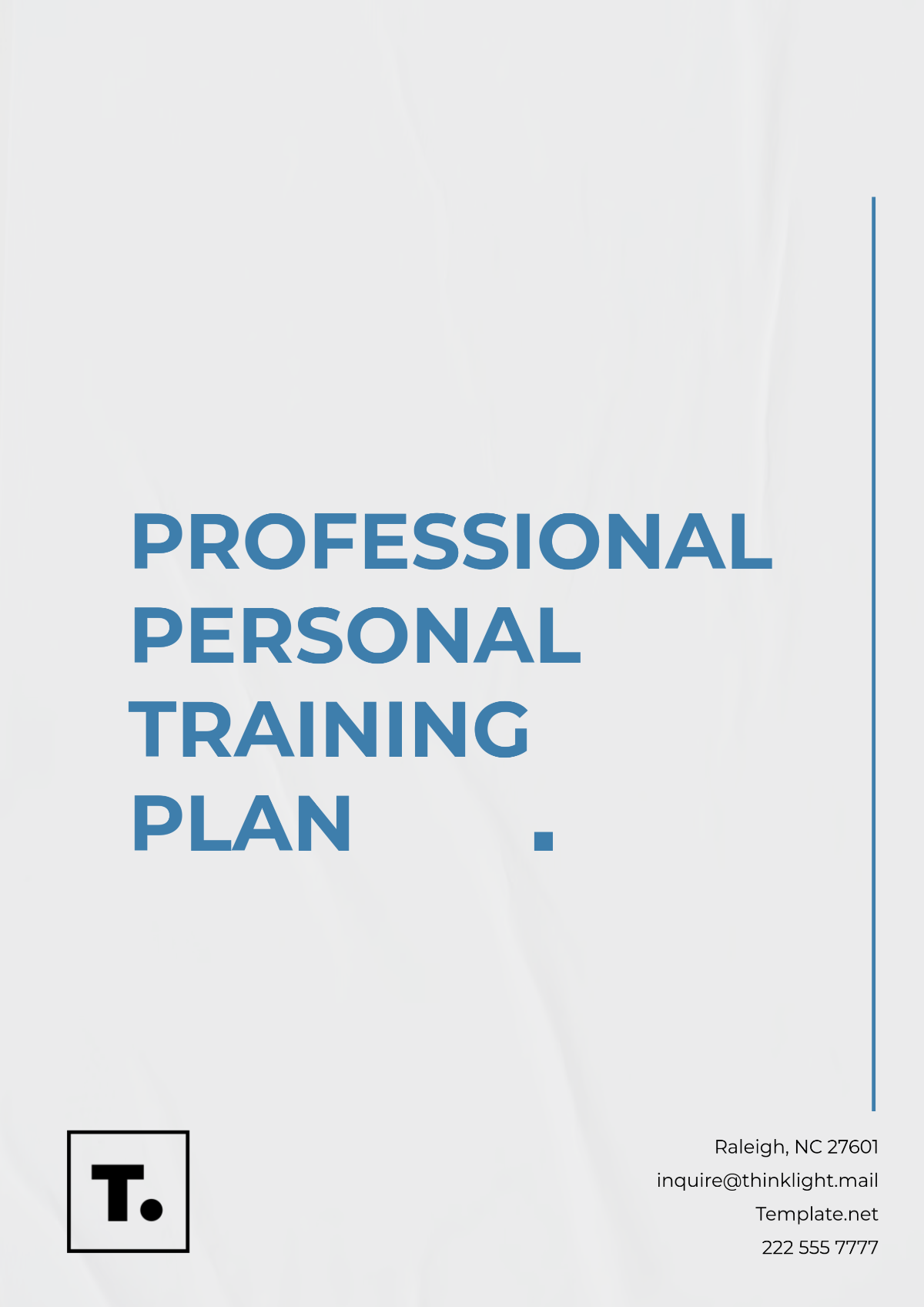 Professional Personal Training Plan Template - Edit Online & Download