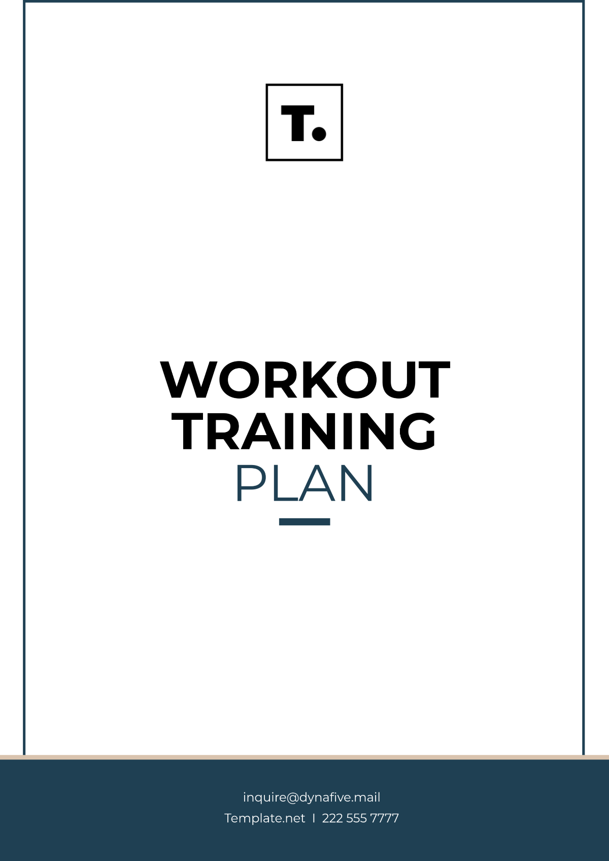 Workout Training Plan Template - Edit Online & Download