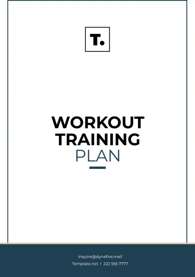 Free Workout Training Plan Template to Edit Online
