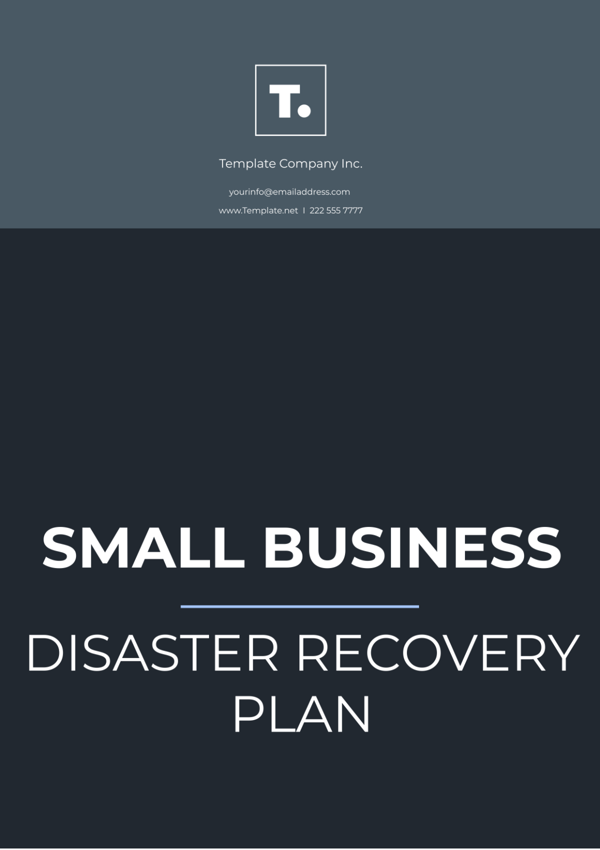 Small Business Disaster Recovery Plan Template - Edit Online & Download ...