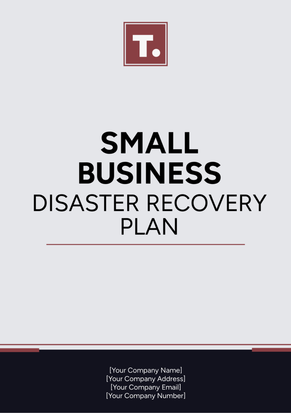 Small Business Disaster Recovery Plan Template - Edit Online & Download