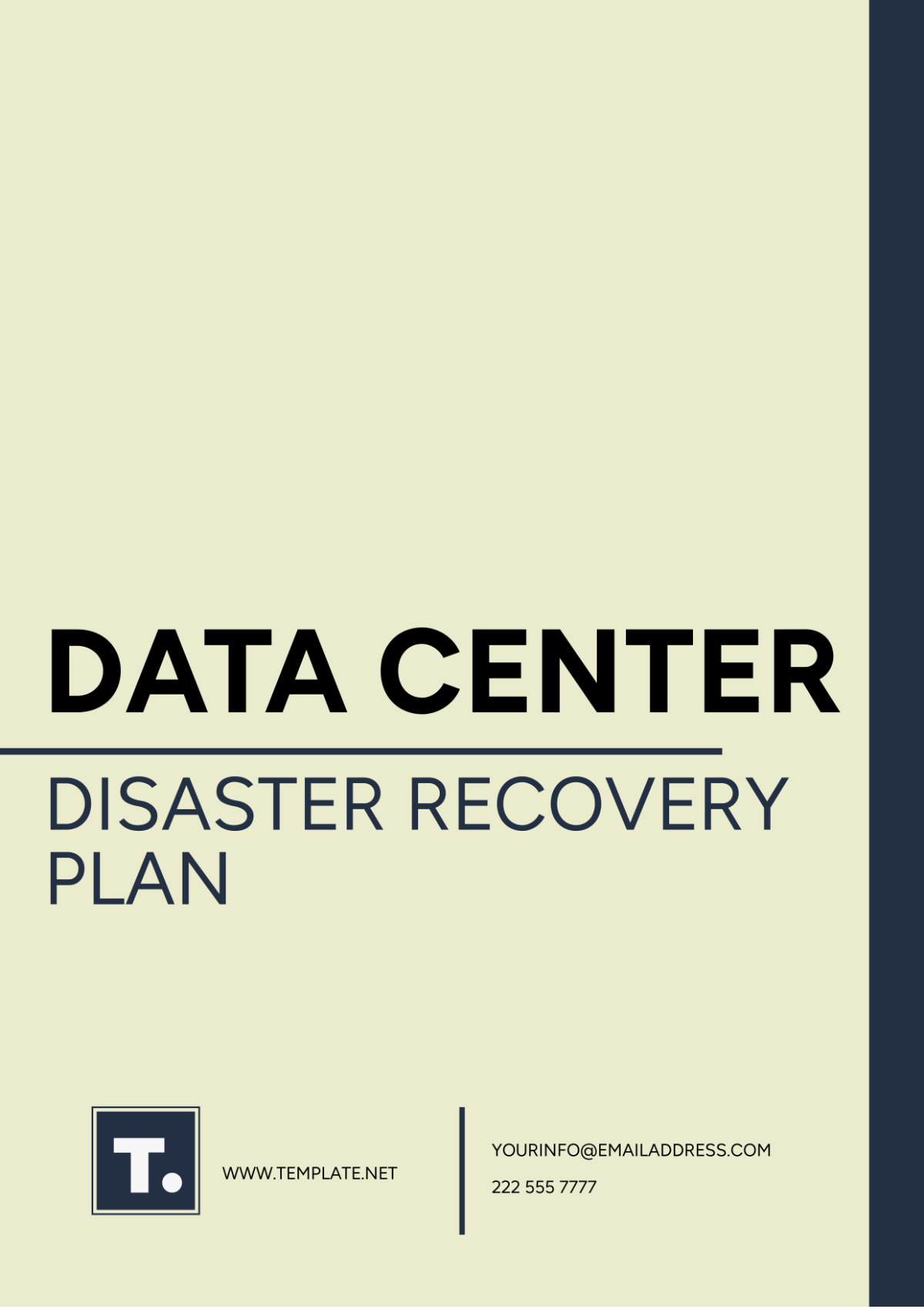 Free Data Center Disaster Recovery Plan Template