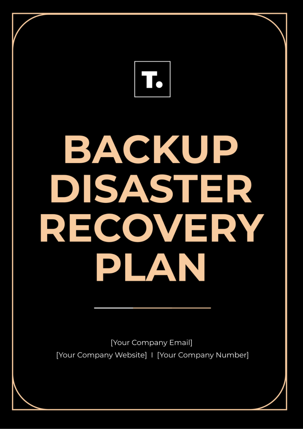 Backup Disaster Recovery Plan Template - Edit Online & Download