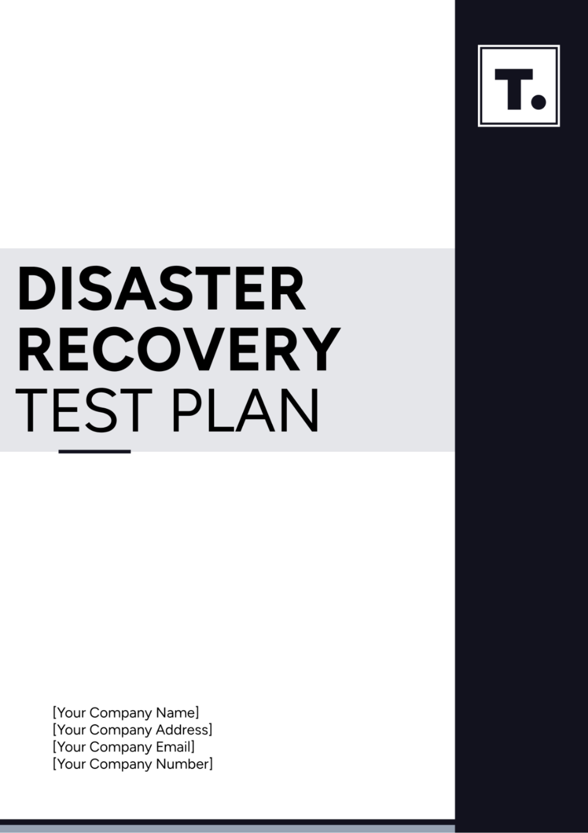 Disaster Recovery Test Plan Template - Edit Online & Download