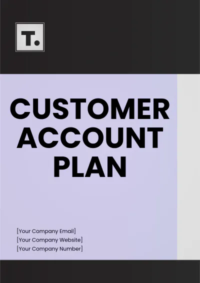 Free Customer Account Plan Template to Edit Online