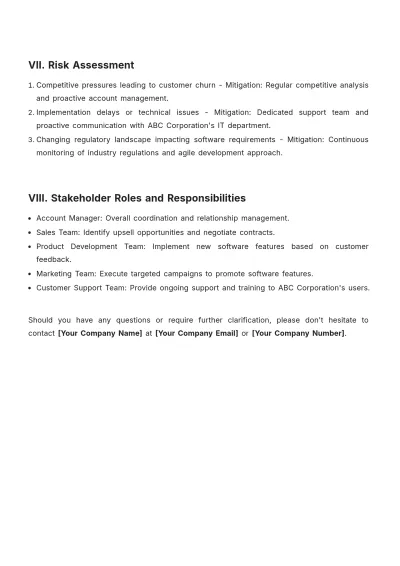Free Customer Account Plan Template to Edit Online