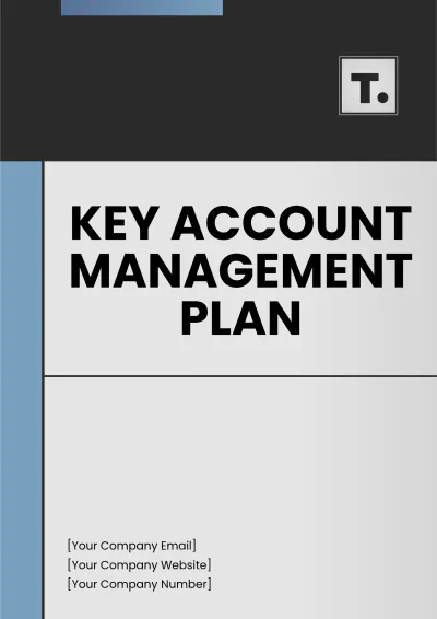Free Key Account Management Plan Template to Edit Online