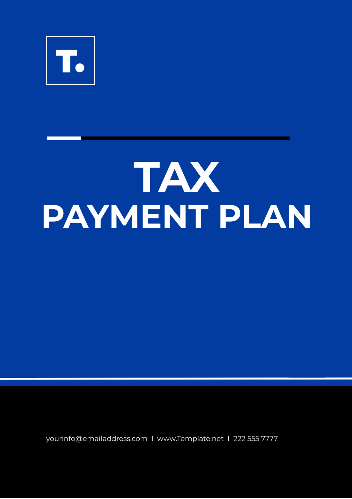 Free Tax Payment Plan Template