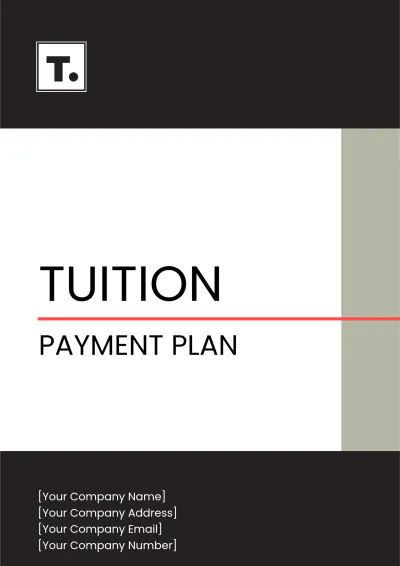 Free Tuition Payment Plan Template to Edit Online