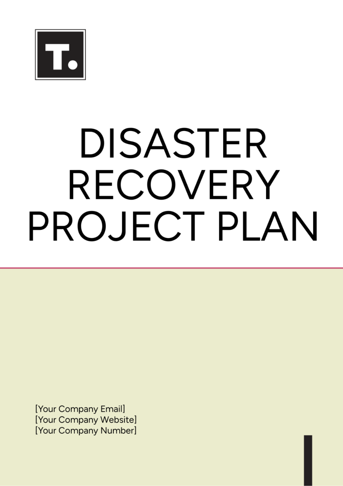 Disaster Recovery Project Plan Template - Edit Online & Download