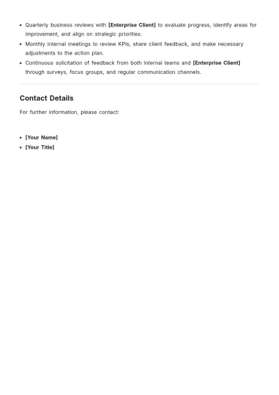 Free Enterprise Account Plan Template to Edit Online