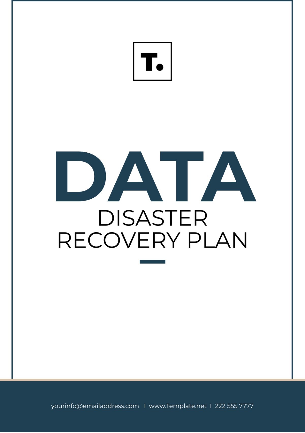 Free Data Disaster Recovery Plan Template