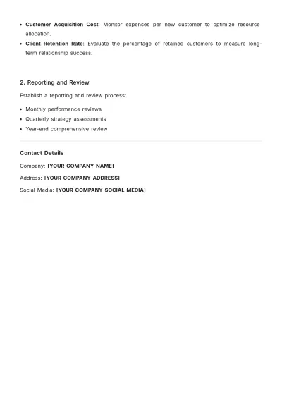 Free Sales Account Plan Template to Edit Online