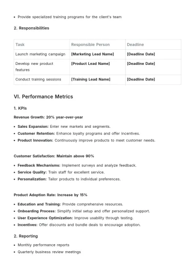 Free Key Account Plan Template to Edit Online