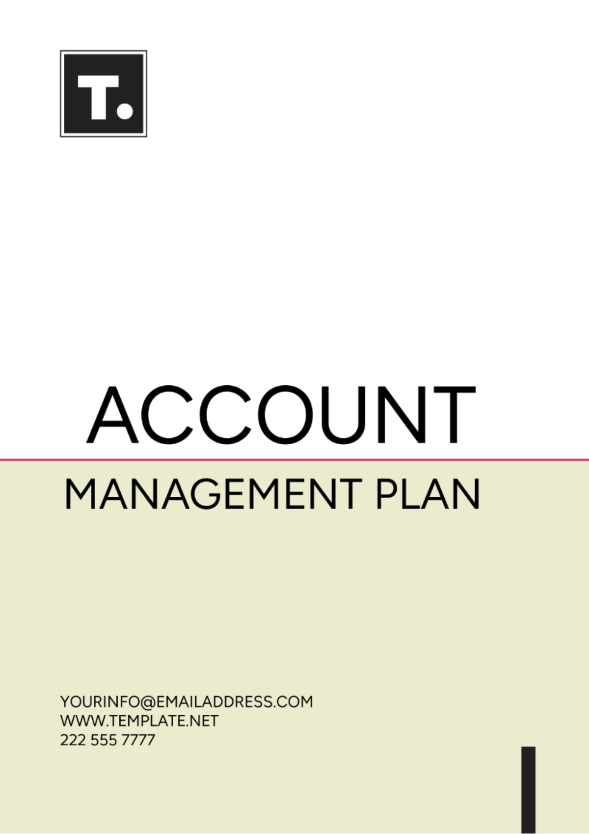 Account Management Plan Template - Edit Online & Download Example ...