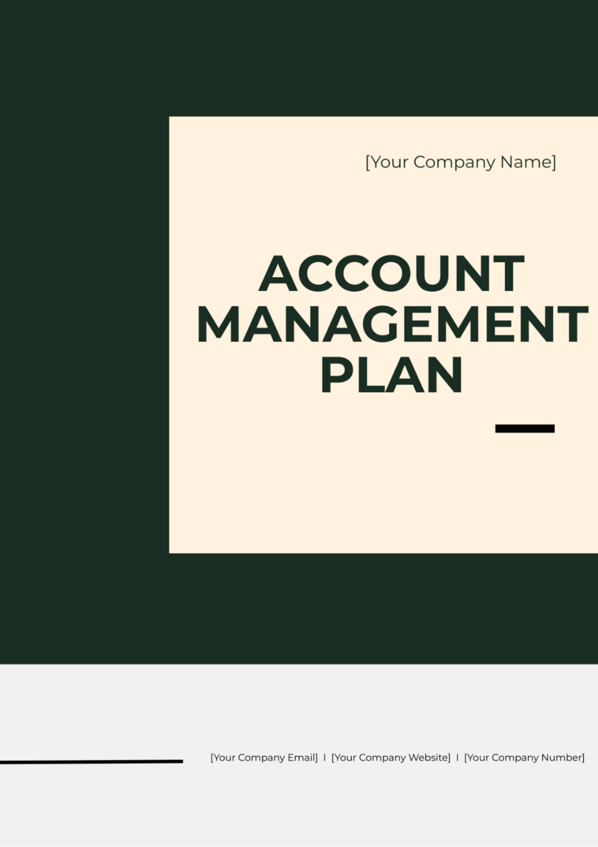 Account Management Plan Template - Edit Online & Download