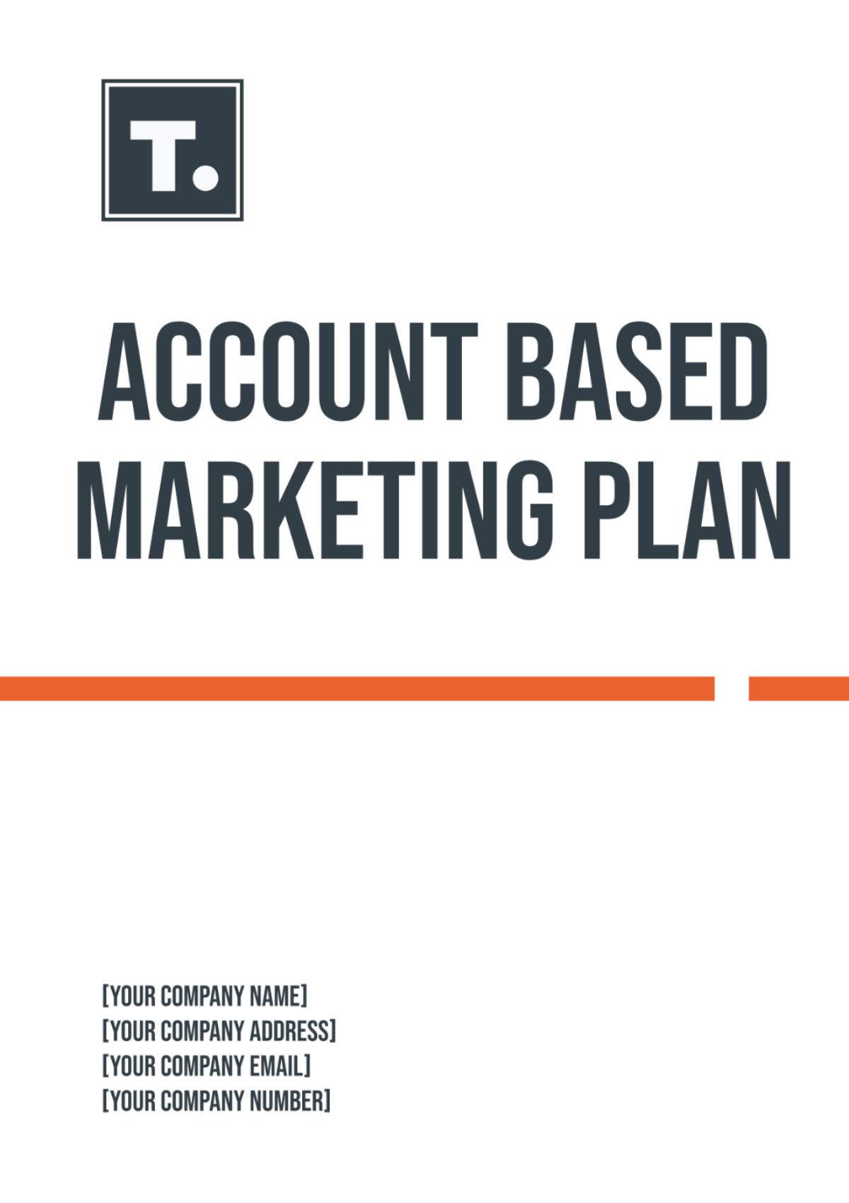 Account Based Marketing Plan Template - Edit Online & Download