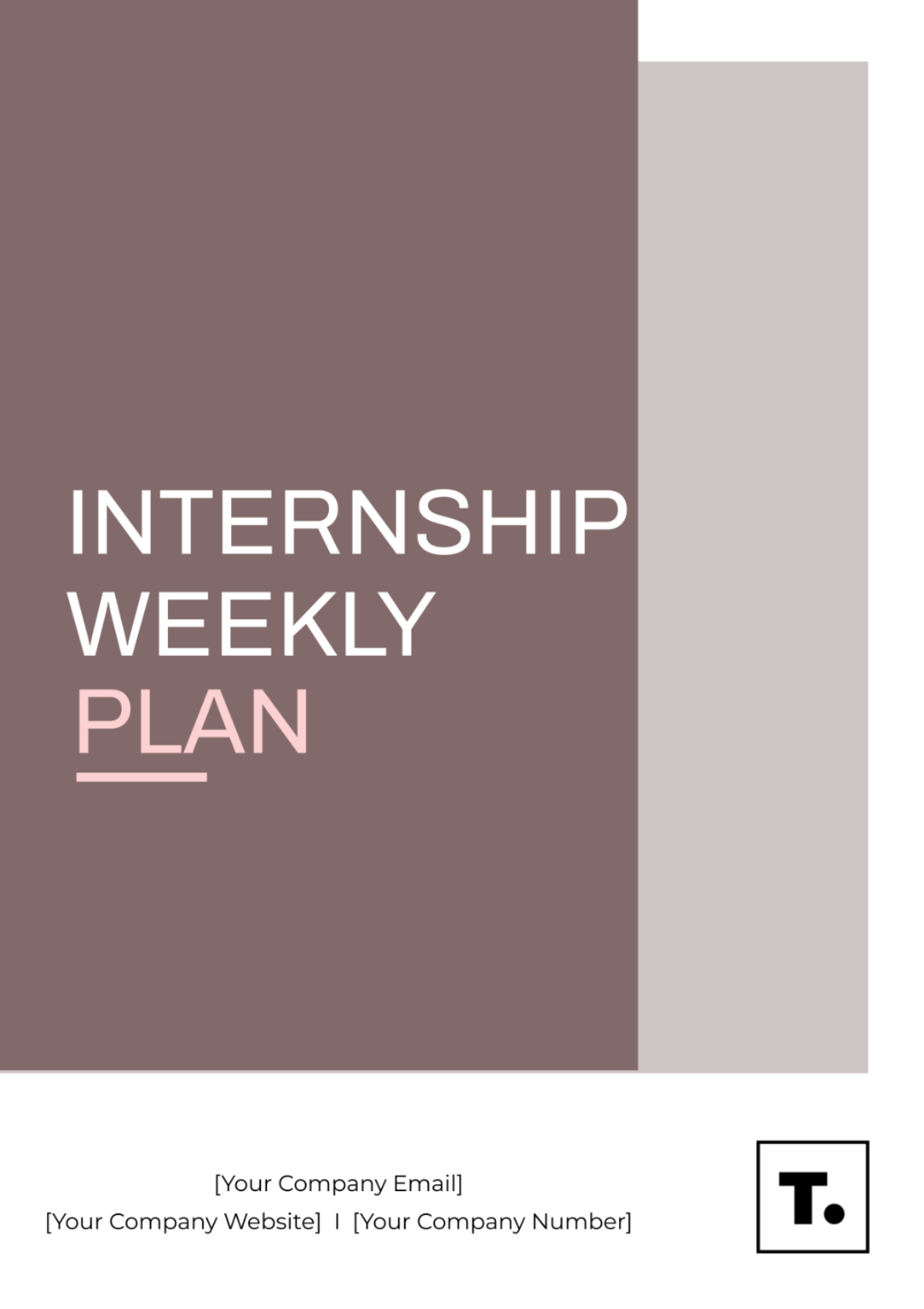 Internship Weekly Plan Template - Edit Online & Download